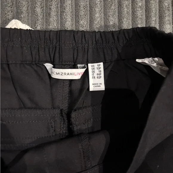 Isaac Mizrahi Live Size 6p White and black Pant - Picture 6 of 6